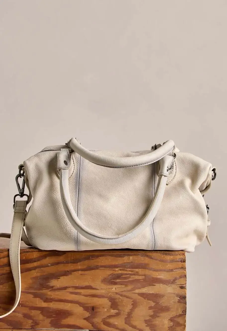 Free People We The Free Emerson Lambskin Leather Tote Bag  NWT